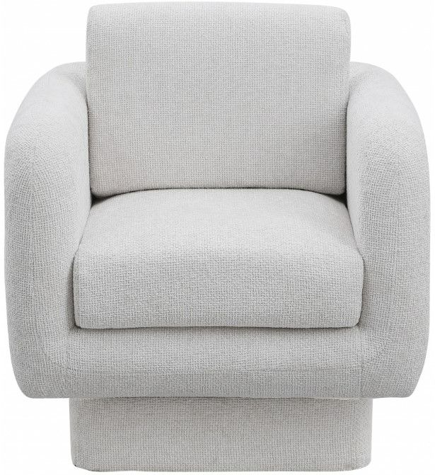 Meridian Furniture Alessandra Cream Swivel Accent Chair-1