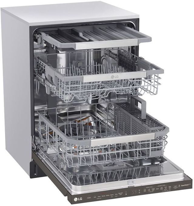 LG 24" PrintProof™ Black Stainless Steel Built In Dishwasher-1