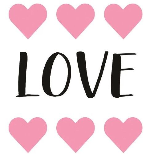 Classy Art Love Hearts by Martina Pavlova Wall Art-1