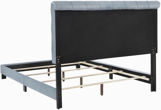 Coaster® Warner Slate Blue Queen Upholstered Bed-2