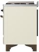 Ilve® Majestic III 36" Antique White Pro Style Dual Fuel Natural Gas Range with 6 Black Brass Burners and Burnished Trim-4