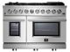 FORNO® Massimo Series 48" Stainless Steel Pro Style Gas Range-0