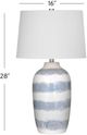 Bassett Mirror Harper Cream/Blue Table Lamp-2