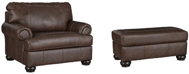 Signature Design by Ashley® Beamerton 2-Piece Vintage Chair and Ottoman Set-0