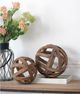 A & B Home Brown 8" Ravello Decorative Sphere-4