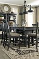 Signature Design by Ashley® Tyler Creek Brown Counter Height Dining Table with Gray Base-4