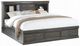 ACME Furniture Louis Philippe III Dark Gray Queen Bookcase Bed-0