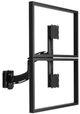 Chief® Kontour™ Black K4 1x2 Slat-Wall Mounted Vertical Focal Depth Adjustable Array-0