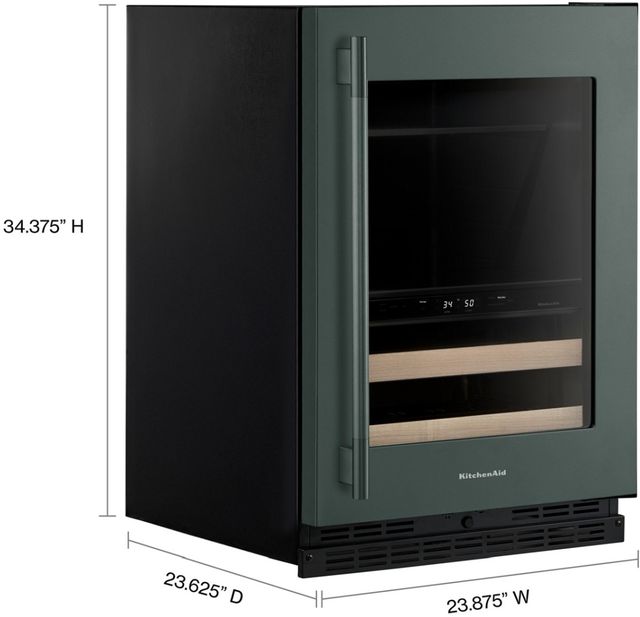 KitchenAid® 24" 4.8 Cu. Ft. Juniper Undercounter Beverage Center-4