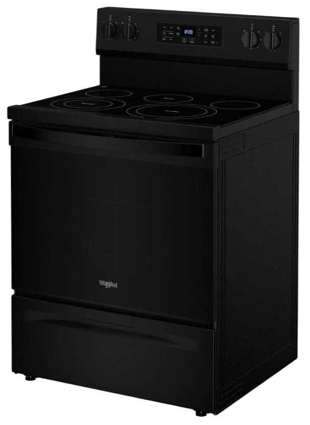 Whirlpool® 30" Black Freestanding Electric Range -2