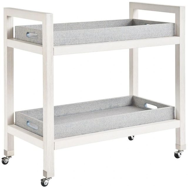 Universal Explore Home™ Weekender Coastal Living Home Jupiter White Sand Bar Cart-0