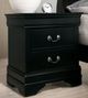 Furniture of America® Louis Philippe 4-Piece Black Queen Bedroom Set-2