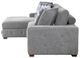 Homelegance® Raife 3-Piece Gray Sleeper Sectional with Left Chaise and Ottoman-3