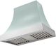 La Cornue Cascade Series 36" Roquefort Wall Mounted Range Hood with Polished Chrome Trim-0