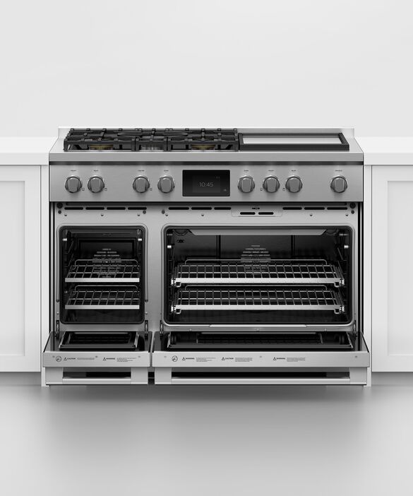 Fisher & Paykel Series 9 48" Stainless Steel Pro Style Dual Fuel Range-3