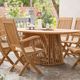 Furniture of America® Lovina Natural Teak Outdoor Oval Dining Table-1