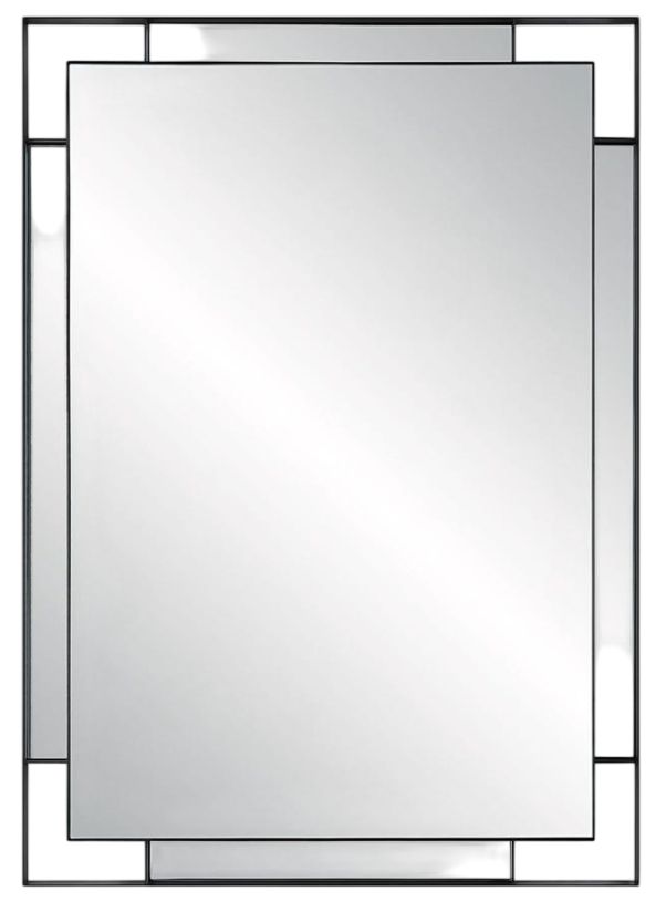 Uttermost® Stellan Matte Black Accent Mirror-0