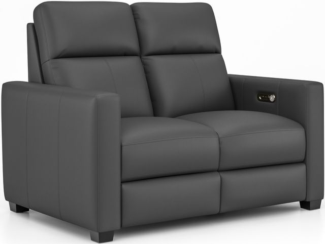 Flexsteel® Broadway Shale Power Reclining Loveseat with Power Headrests
