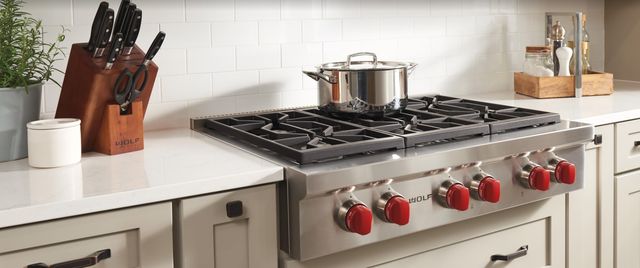 Wolf® 36" Liquid Propane Stainless Steel Rangetop-1