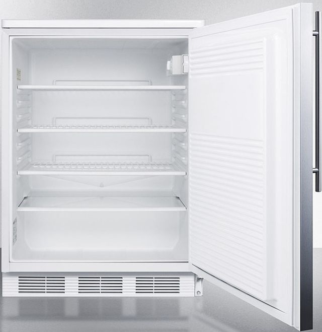 Accucold® by Summit® 5.5 Cu. Ft. Stainless Steel Under the Counter Refrigerator-2