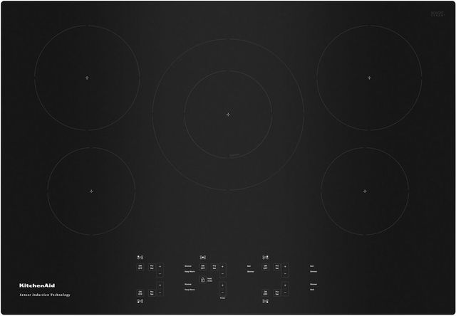 KitchenAid® 30" Black Induction Cooktop-0