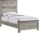 Elements International Millers Cove 4-Piece Gray Twin Panel Bedroom Set-2