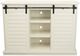 American Heartland Manufacturing Rustic Soft White 57" Tall Quaint Shutter TV Stand-0