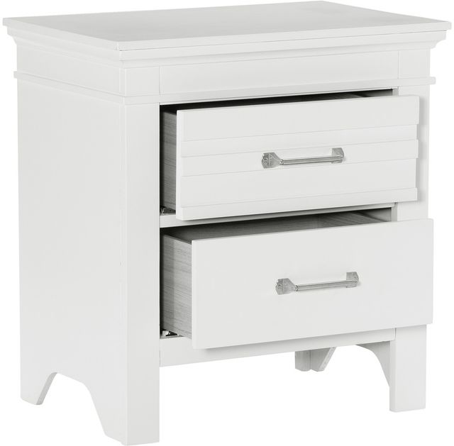 Mazin Furniture Blaire Farm White Nightstand-2