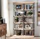 Crestview Collection La Salle Black/Natural Bookshelf-1
