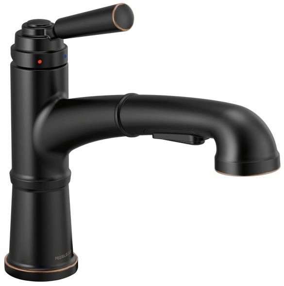 Peerless Westchester® Oil Rubbed Bronze Single Handle Pull-Out Kitchen Faucet-0