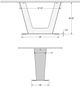 Amisco Customizable Amelia 72" Rectangular Dining Table with 1" Thermo Fused Laminate Top-2