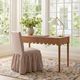 TOV Furniture Gertrude Brown Linen Striped Skirted Dining Chair-1