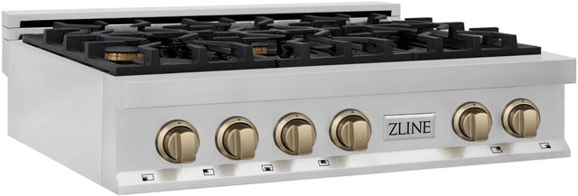 ZLINE Autograph Edition 36" Satin Stainless Steel Gas Rangetop-2