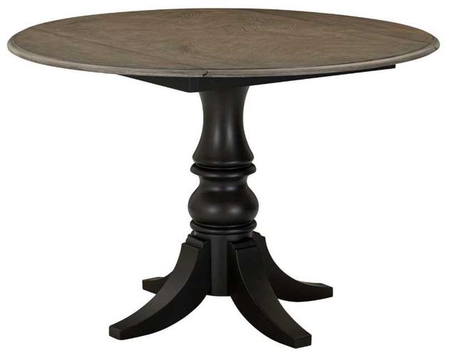 Liberty Furniture Magnolia Manor Opt 3-Piece Antique Black/Weathered Bark Dining Drop Leaf Table Set-2