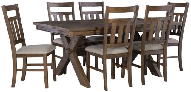 Powell® Turino 7-Piece Rustic Umber Dining Set-0