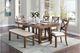Mazin Furniture Bonner 6-Piece Beige/Brown Dining Set-0
