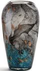 Giftcraft Black/Blue/Copper/White Large Glass Vase-0