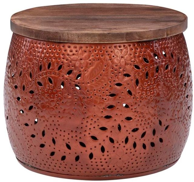 Powell® Kyomi Sylvie Copper Small Drum Table-0