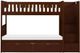Homelegance® Rowe Dark Cherry Youth Twin/Twin Step Bunk Storage Bed-2