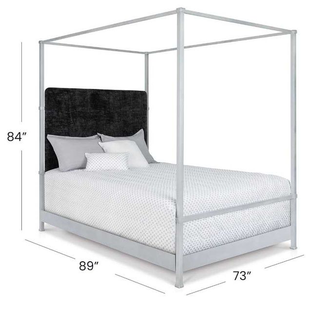 Wesley Allen Customizable Quincy California King Upholstered Canopy Bed-3