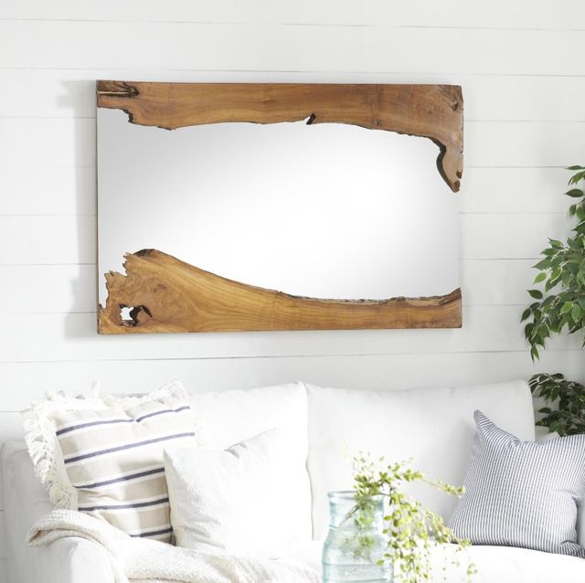 Deco Marche Brown Live Edge Wall Mirror-3