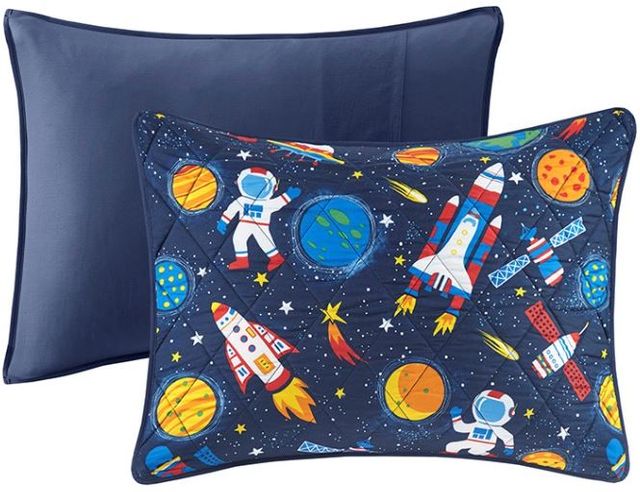 Olliix by Mi Zone Kids Jason Multi Full/Queen Outer Space Coverlet Set-2