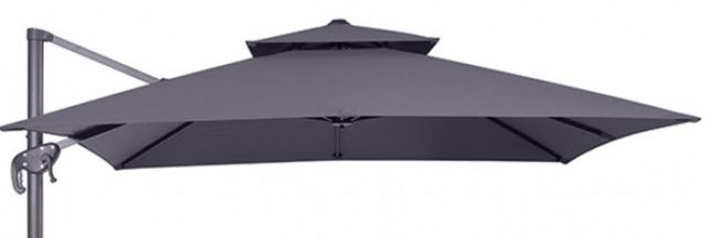Furniture of America® Hero Gray Aluminum/Polyester Outdoor Patio Umbrella-1