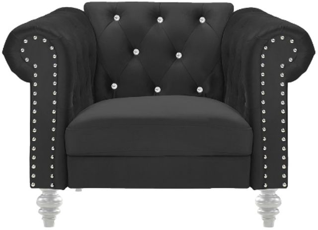 New Classic® Home Furnishings Emma Black Crystal Chair-1