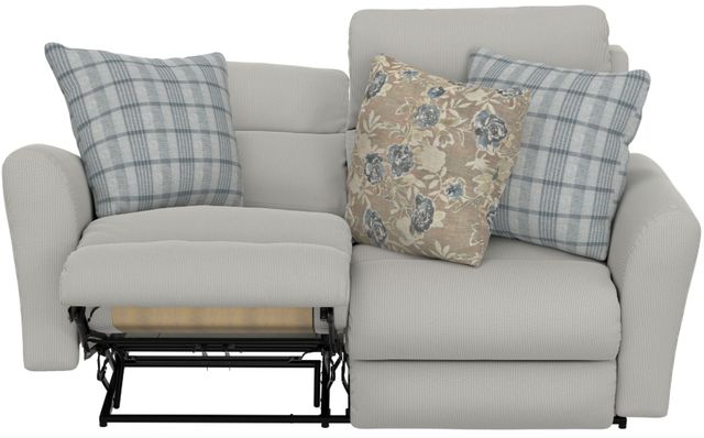 Catnapper® Chappy Linen Manual Reclining Loveseat-2
