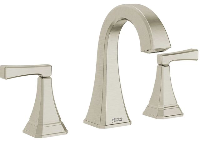 American Standard Crawford Brushed Nickel 8" Widespread 2-Handle Bathroom Faucet with Lever Handles-0