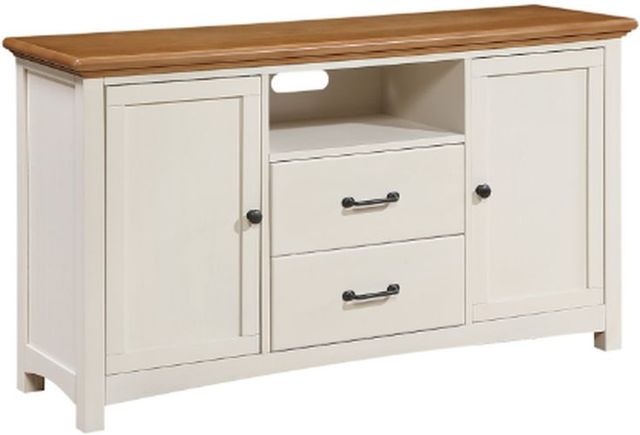 Winners Only® Cardiff Brown/White Media Base-0