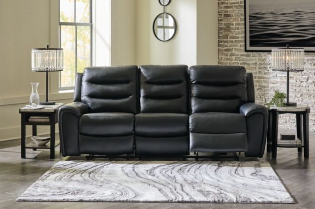 Signature Design by Ashley® Warlin Black Power Reclining Sofa-5