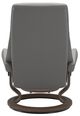 Stressless® by Ekornes® Customizable View Small Manual Recliner and Ottoman with Classic Base-2