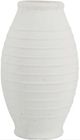 A & B Home Natural White Round Terracotta Vase-0